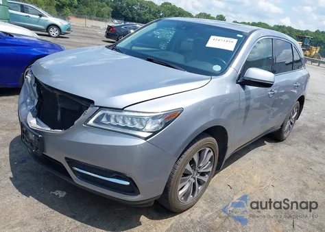 2016 Acura Mdx Technology Acurawatch Plus Packages/Technology Package из США, поврежденный, VIN 5FRYD4H41GB012545